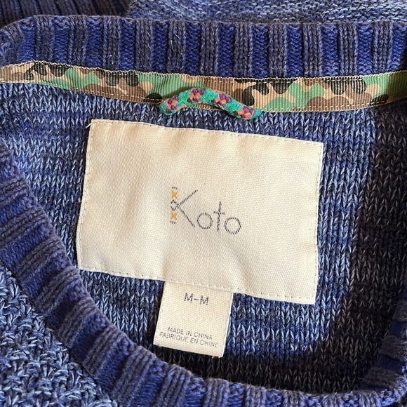 Koto Blue Pullover Crew Sweater - Picture 11 of 13